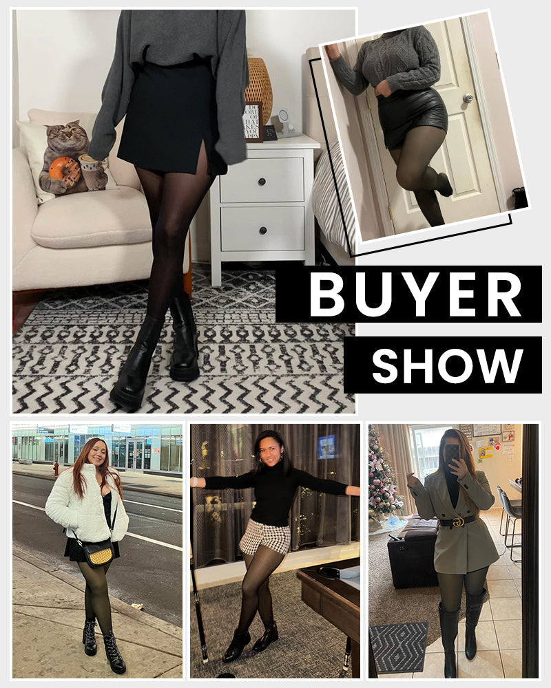 Warm Fleece Tights Slim Fit Tummy Control For Every Skin Tone